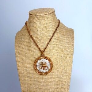 D’Orlan Vintage 1970s Astrology Necklace - Scorpio - Signed & Numbered
